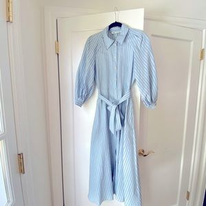 Zara Striped Midi Dress - Sz Small